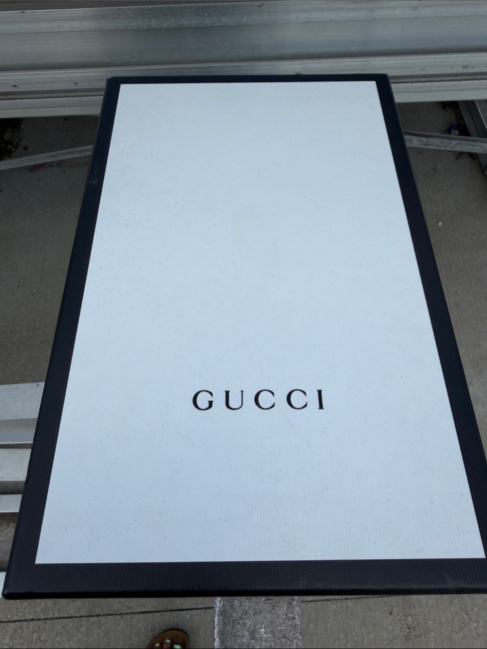 Gucci White Box with Black Trim